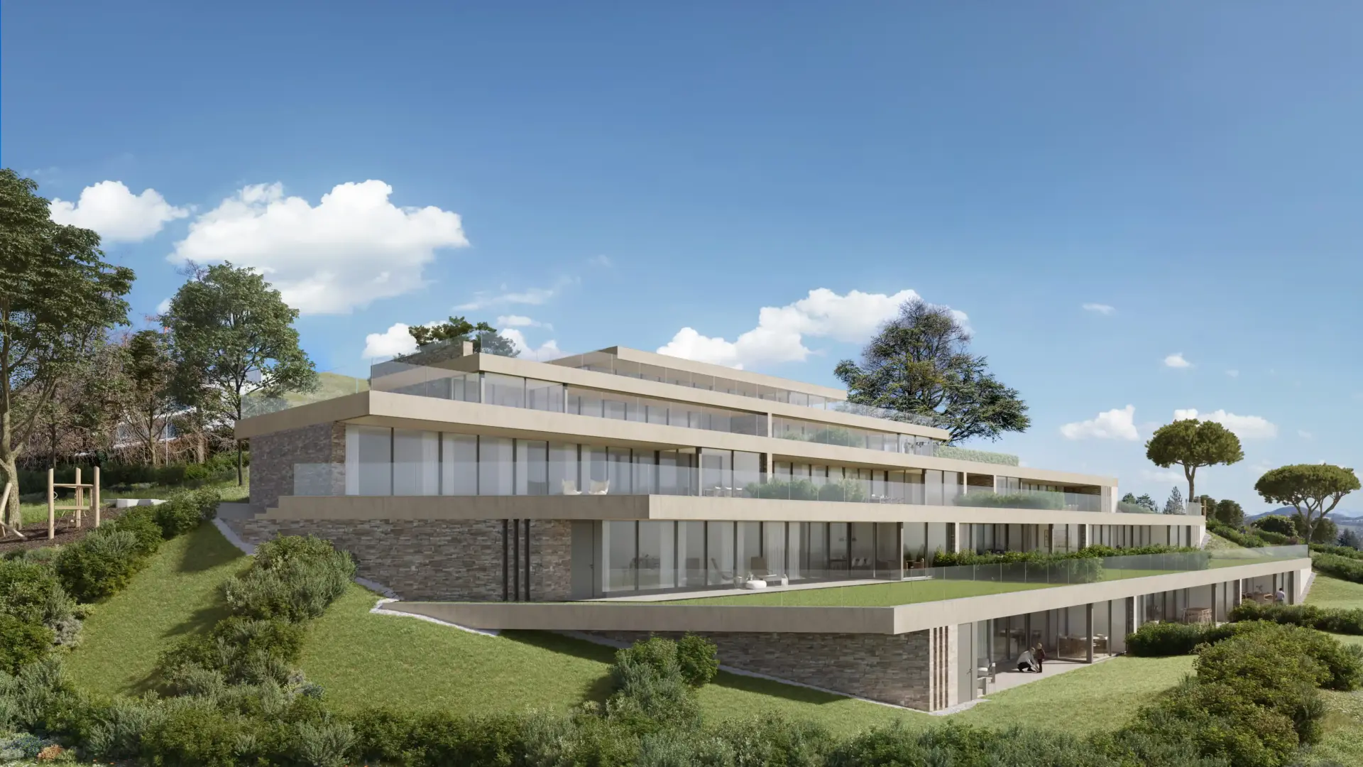 Résidence en PPE à Lutry – façade principale – Norwood