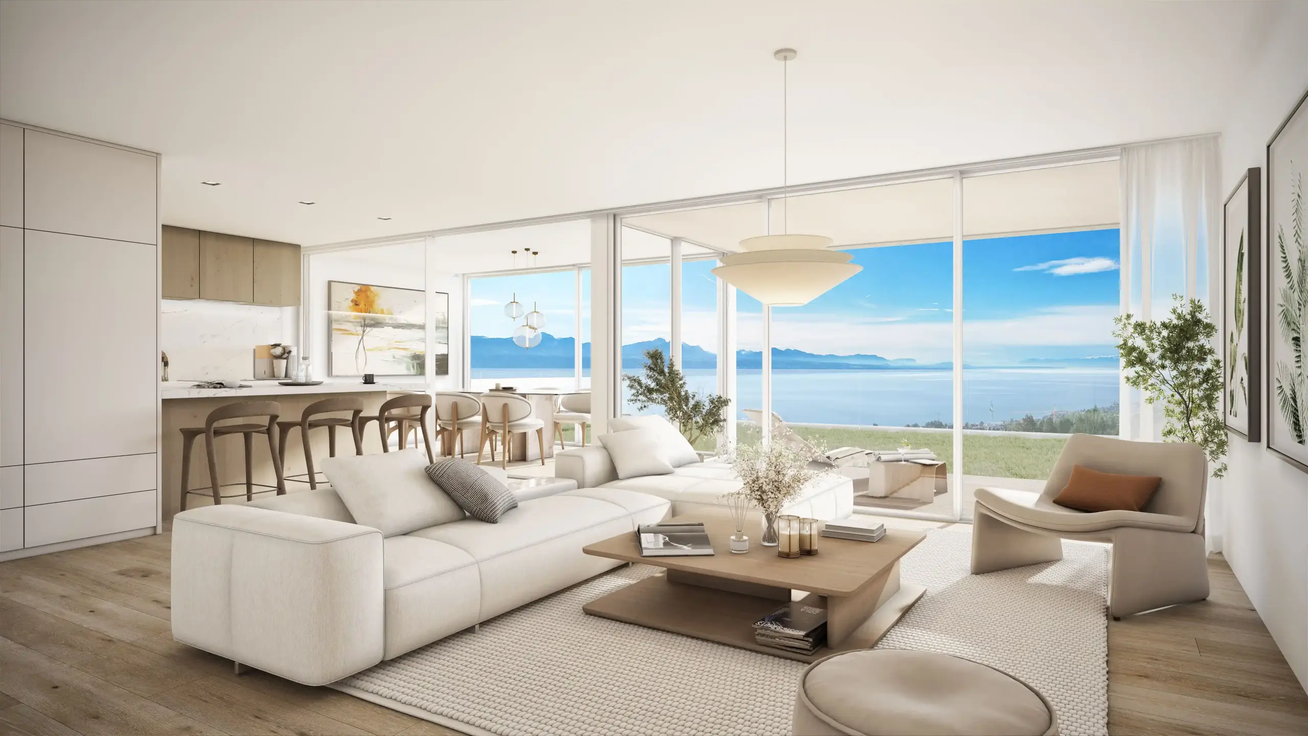 Résidence en PPE à Lutry – espaces intérieurs – Norwood