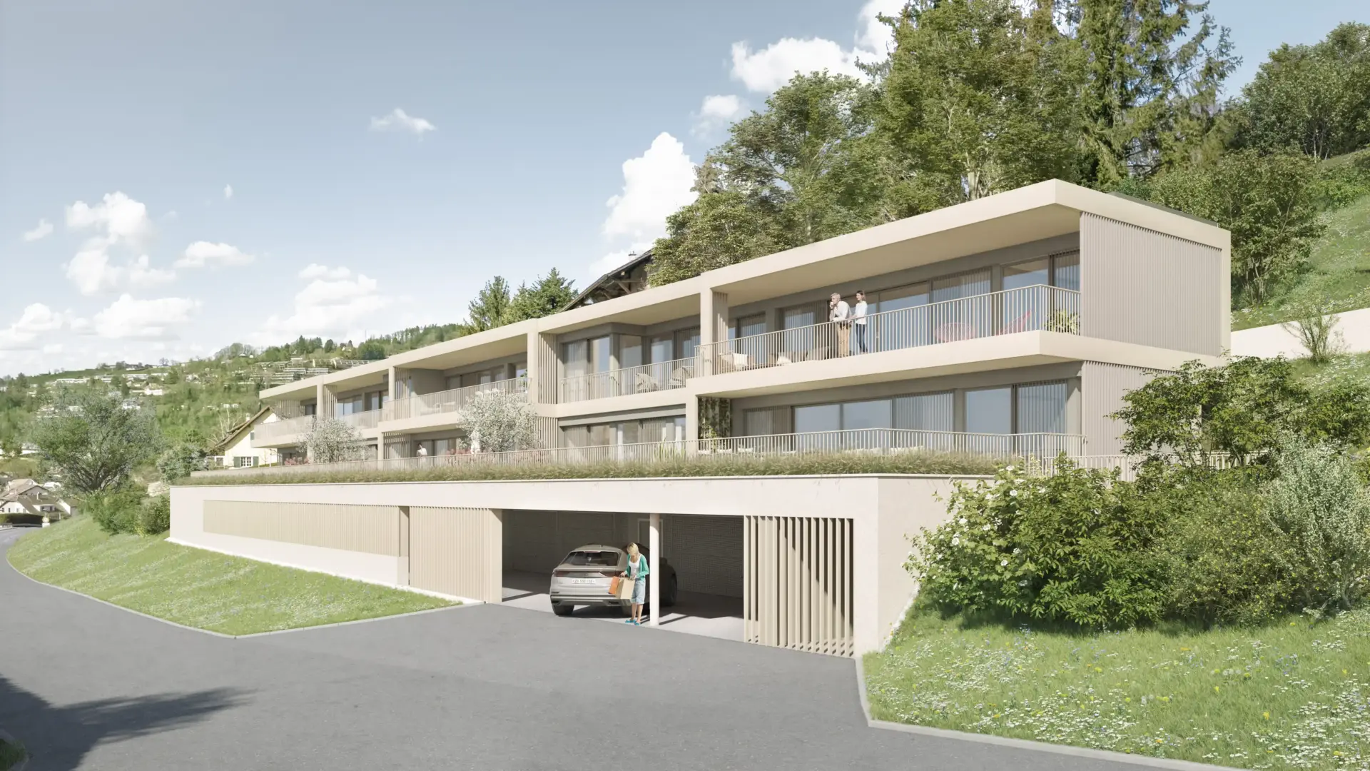 Résidence en PPE à Lutry – façade principale – Norwood