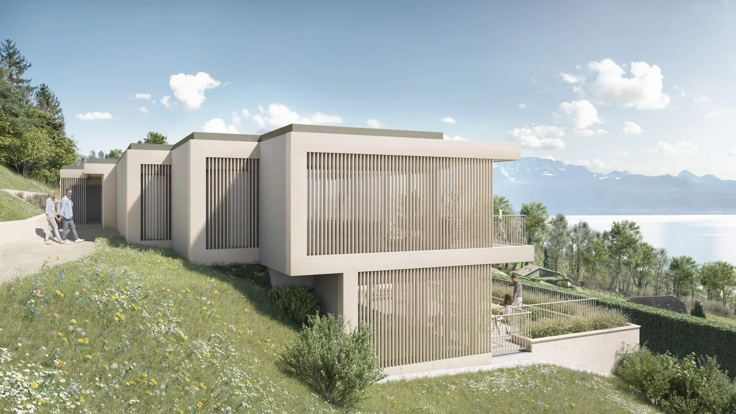 Résidence en PPE à Lutry – façade principale – Norwood