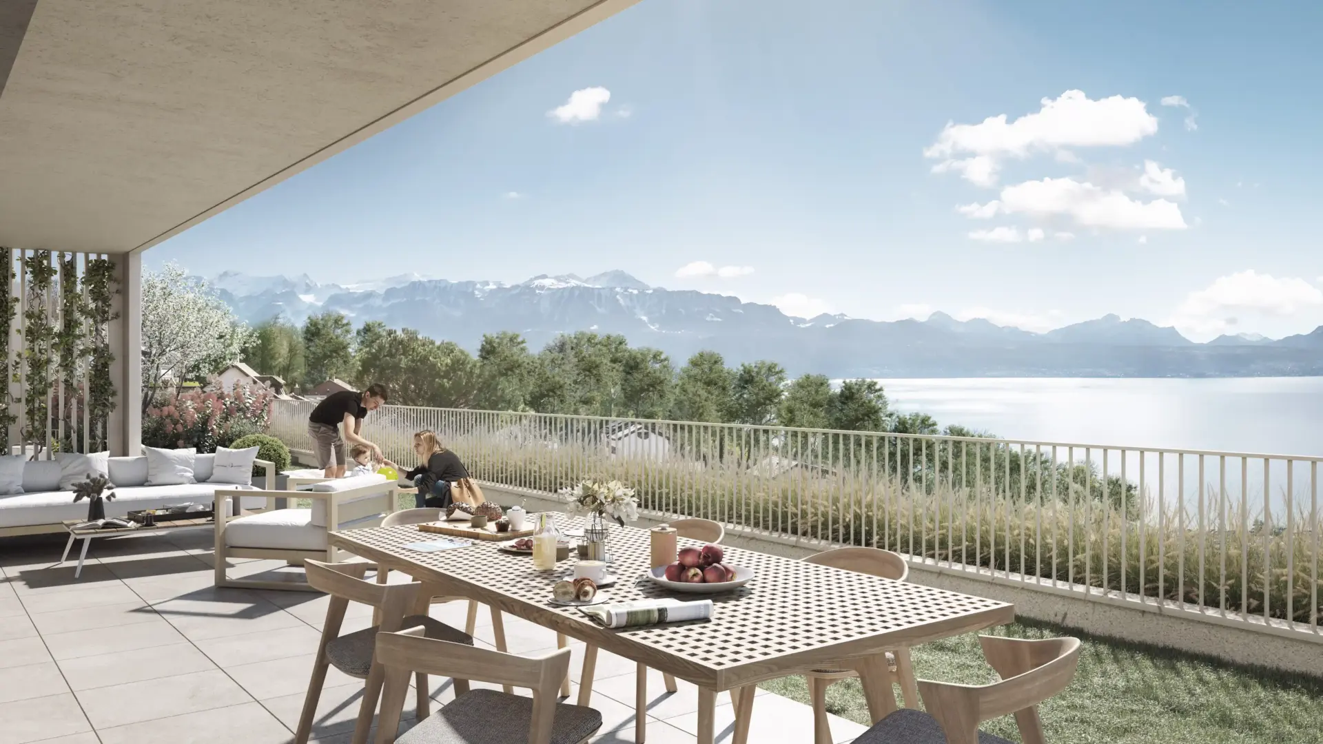 Résidence en PPE à Lutry – façade principale – Norwood