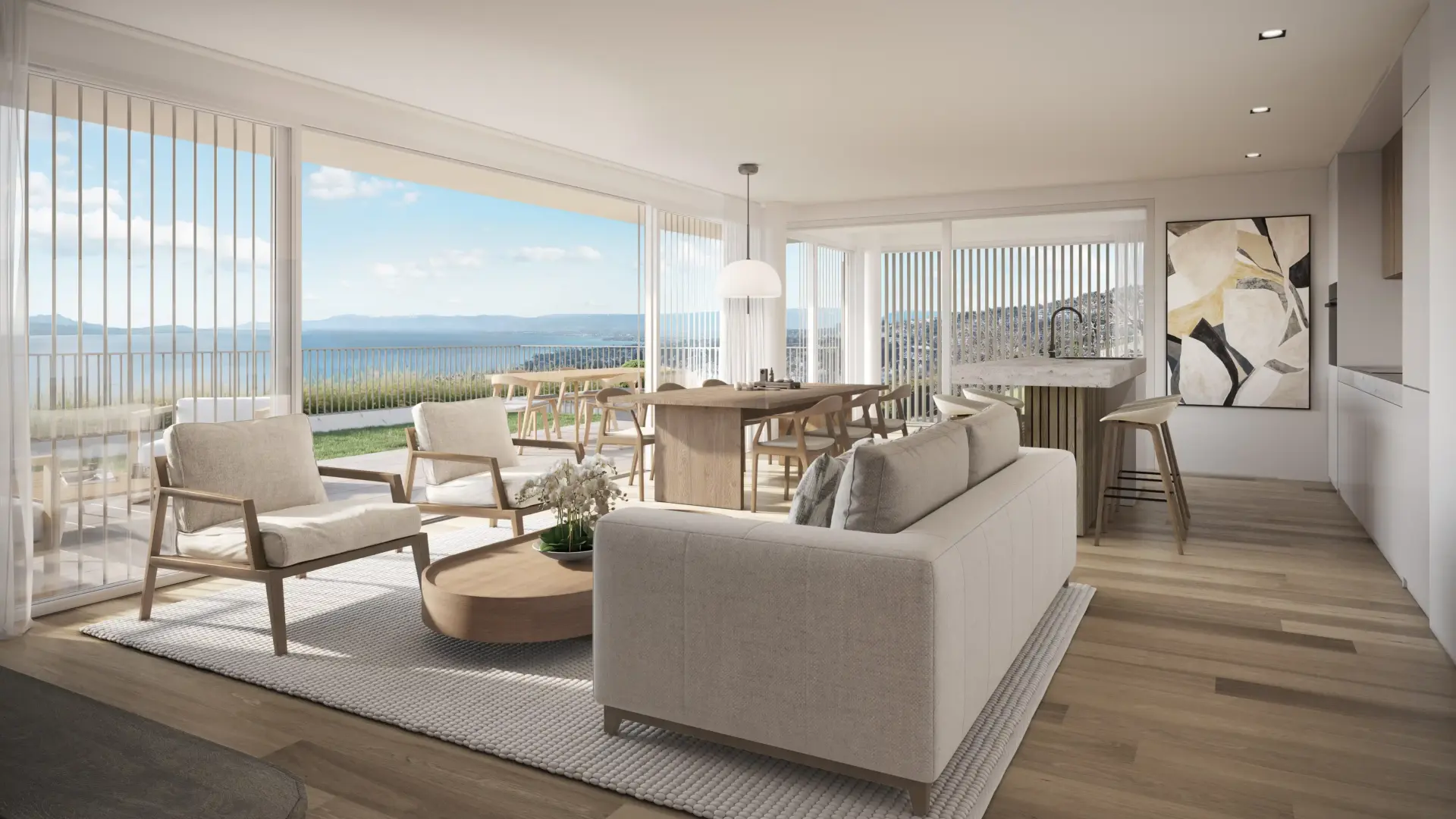 Résidence en PPE à Lutry – espaces intérieurs – Norwood