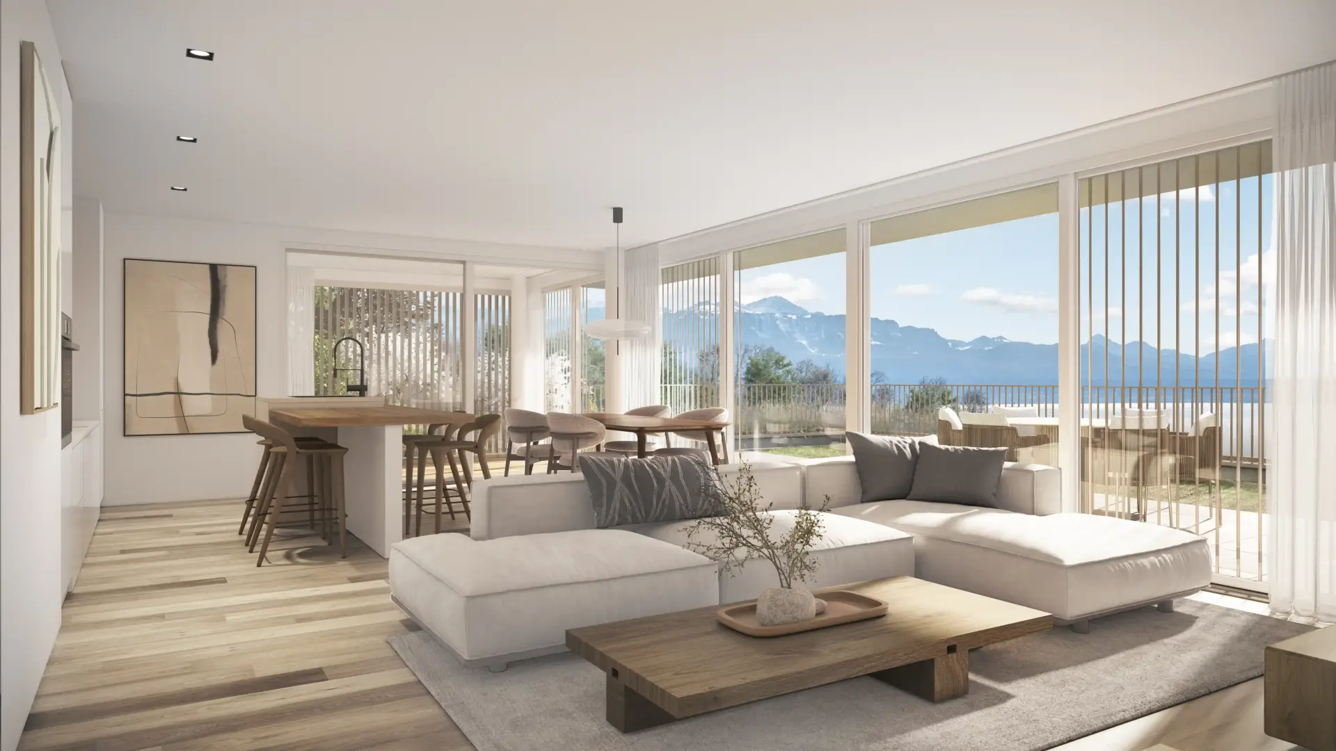 Résidence en PPE à Lutry – espaces intérieurs – Norwood