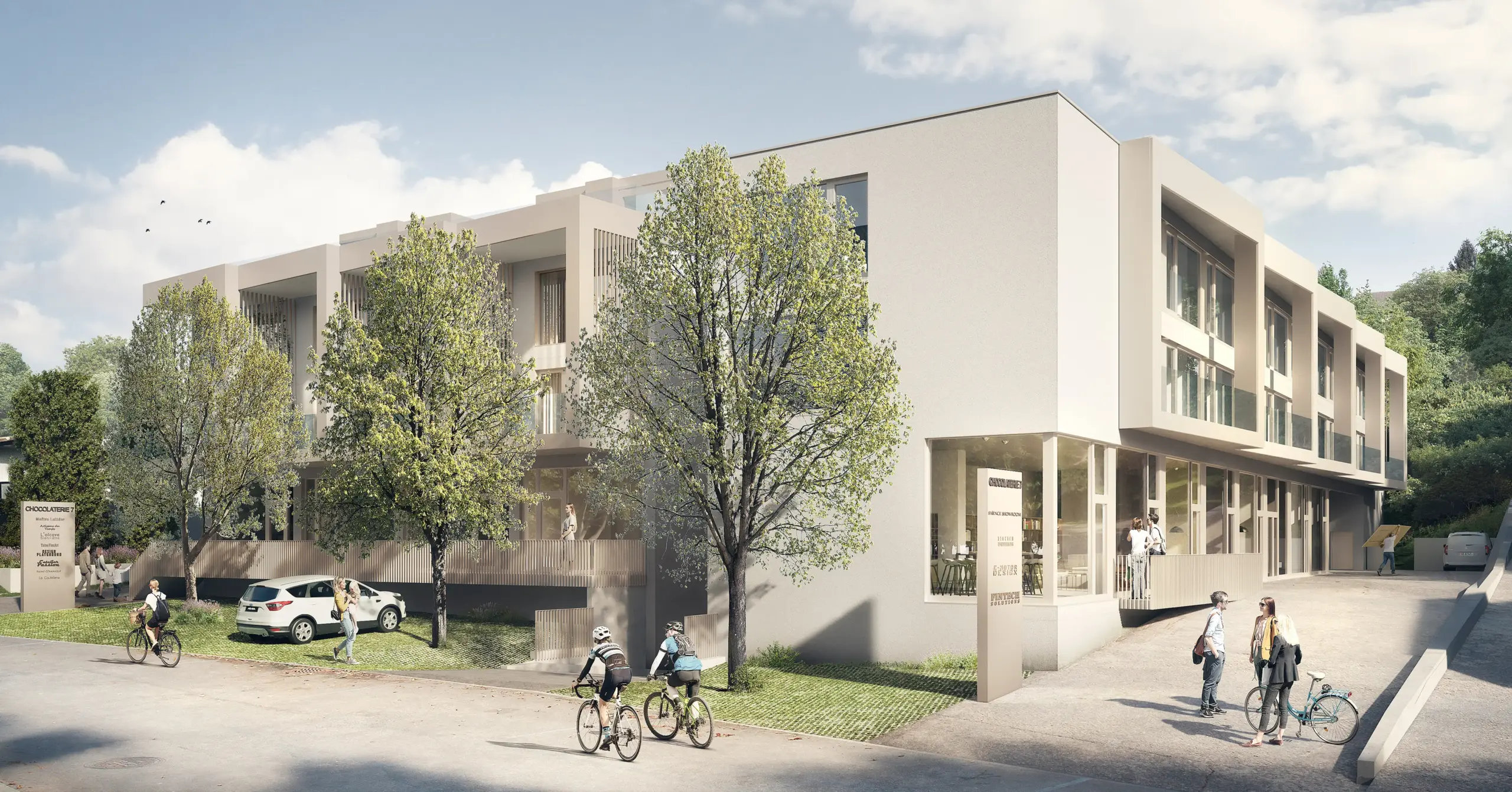 Résidence en PPE à Echandens – façade principale – Norwood