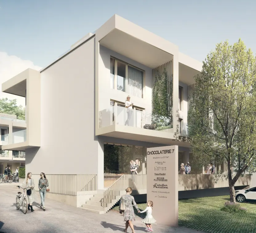 Résidence en PPE à Echandens – façade principale – Norwood