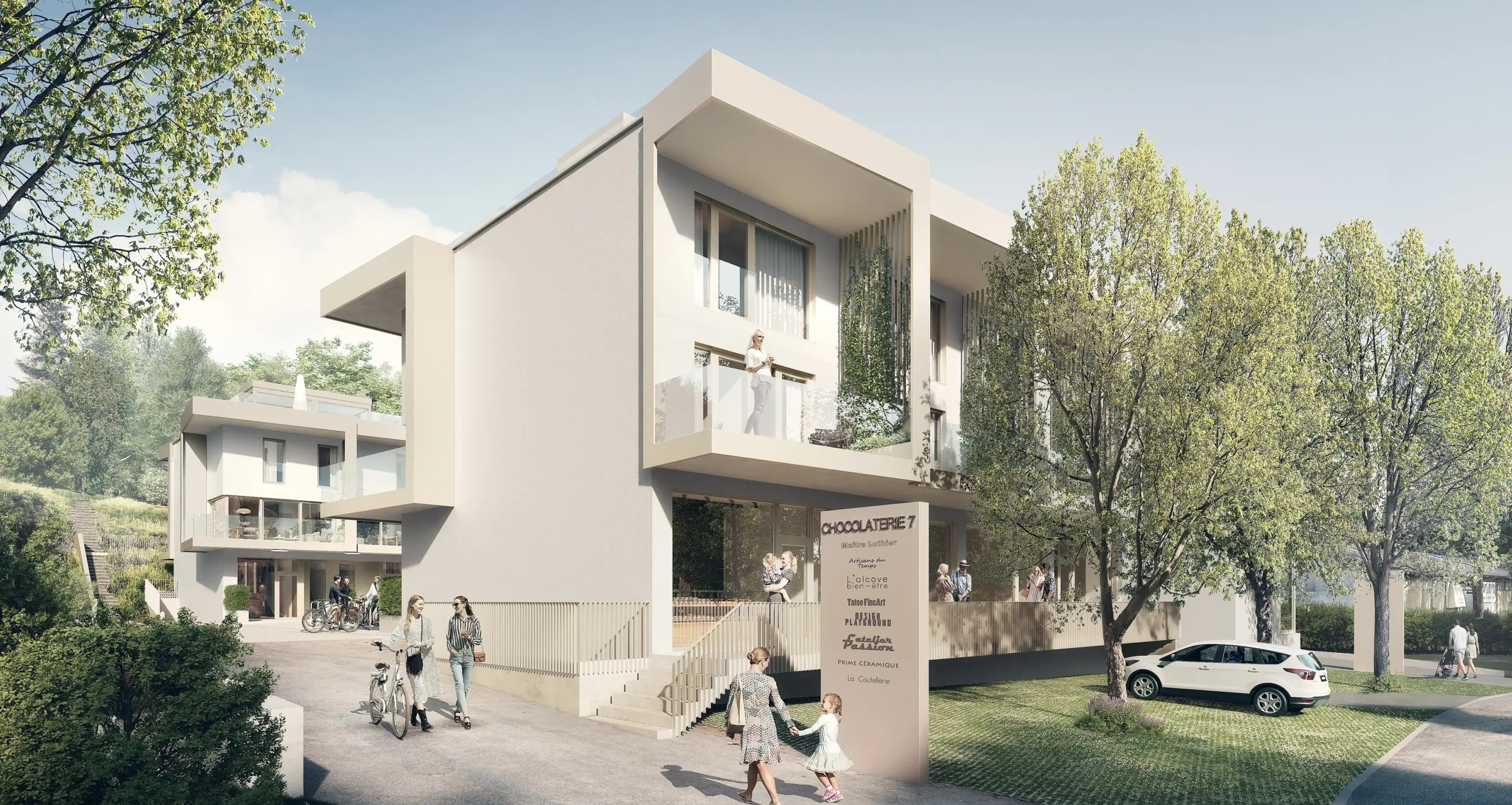 Résidence en PPE à Echandens – façade principale – Norwood