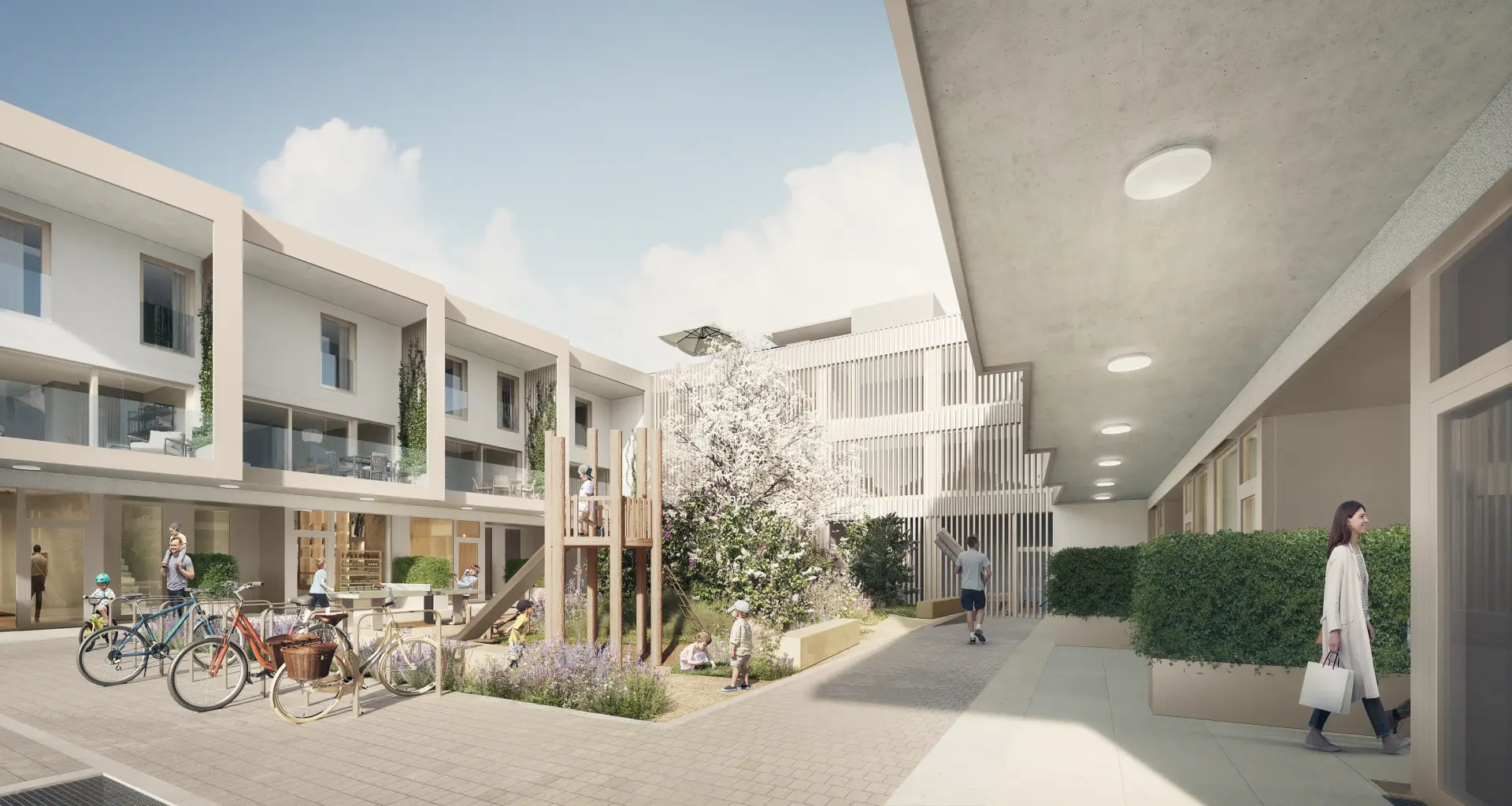 Résidence en PPE à Echandens – façade principale – Norwood