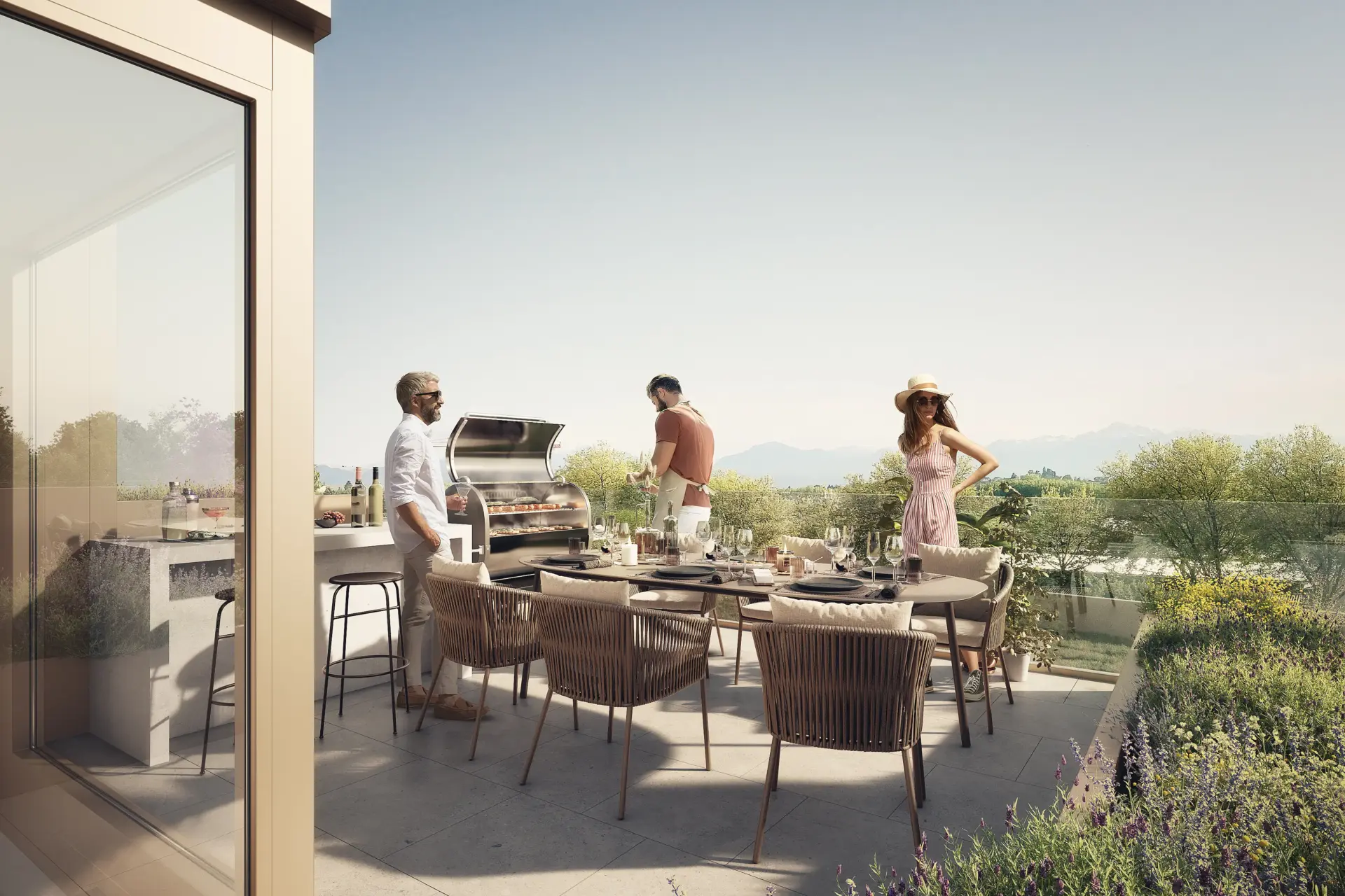 Résidence en PPE à Echandens – façade principale – Norwood