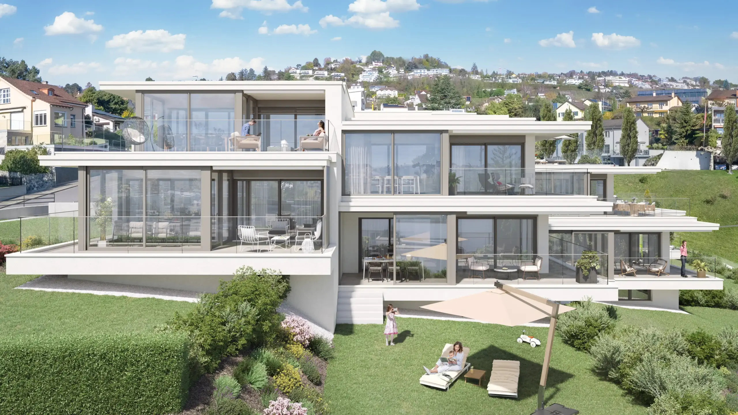 Résidence en PPE à Lutry – façade principale – Norwood