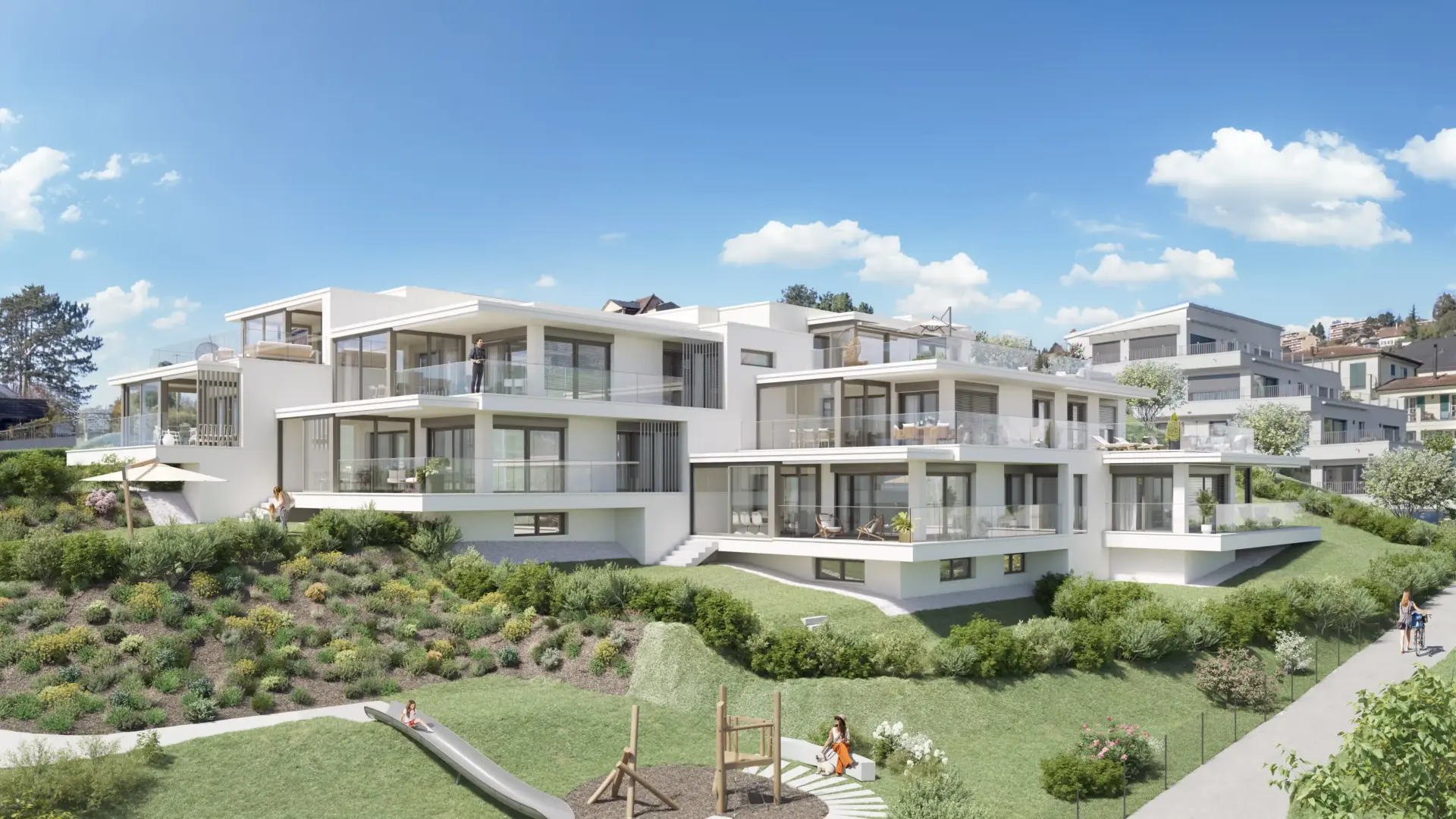 Résidence en PPE à Lutry – façade principale – Norwood