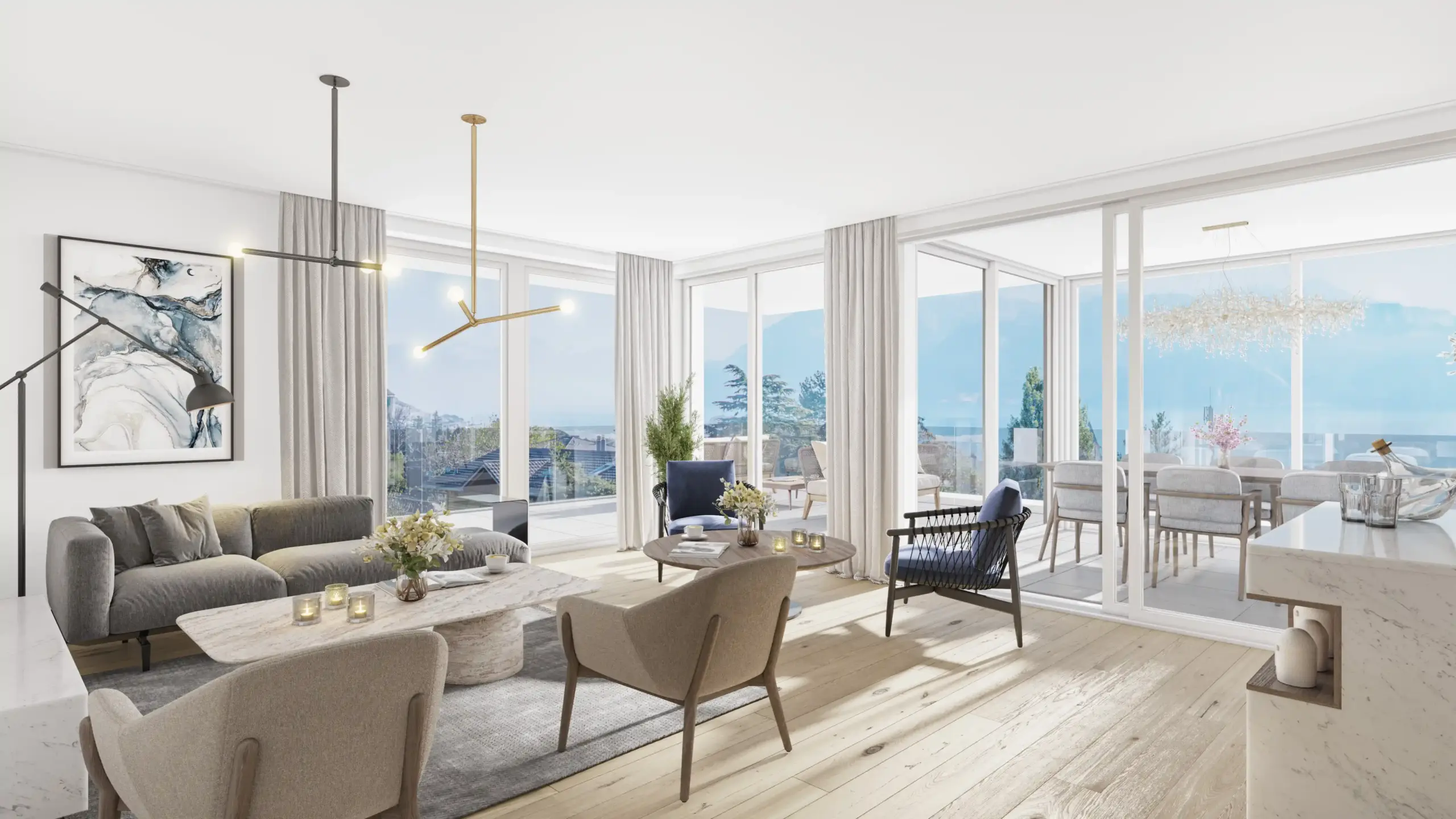 Résidence en PPE à Lutry – espaces intérieurs – Norwood