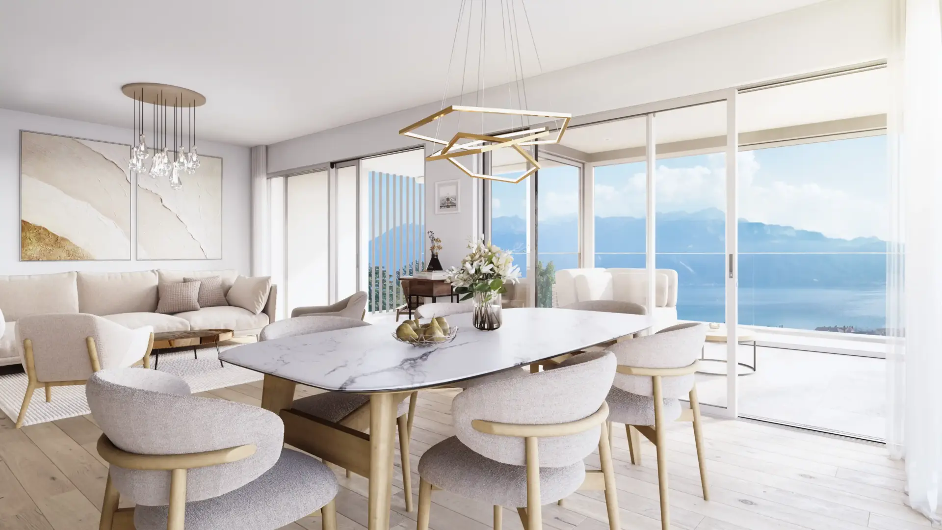 Résidence en PPE à Lutry – espaces intérieurs – Norwood