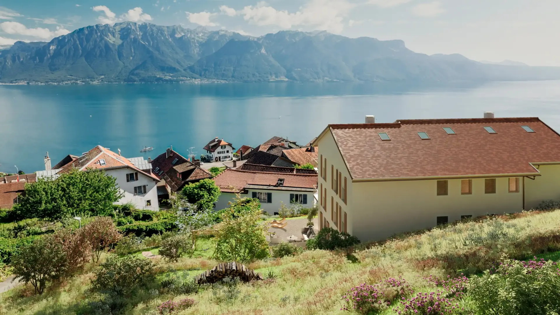 Résidence en PPE à Chardonne – façade principale – Norwood