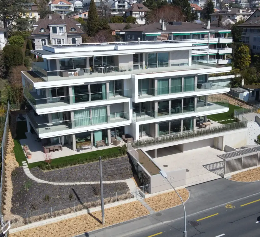 Résidence en PPE à Pully – façade principale – Norwood