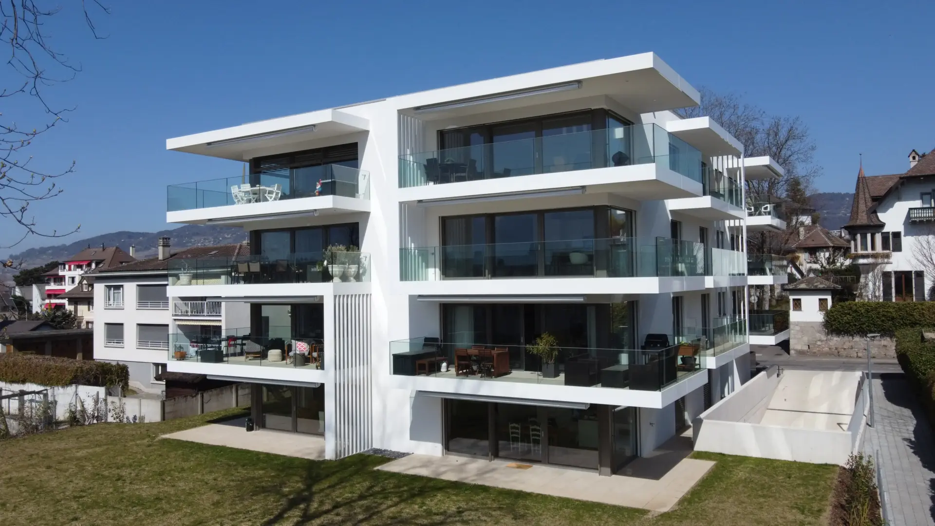 Résidence en PPE à Peilz – façade principale – Norwood